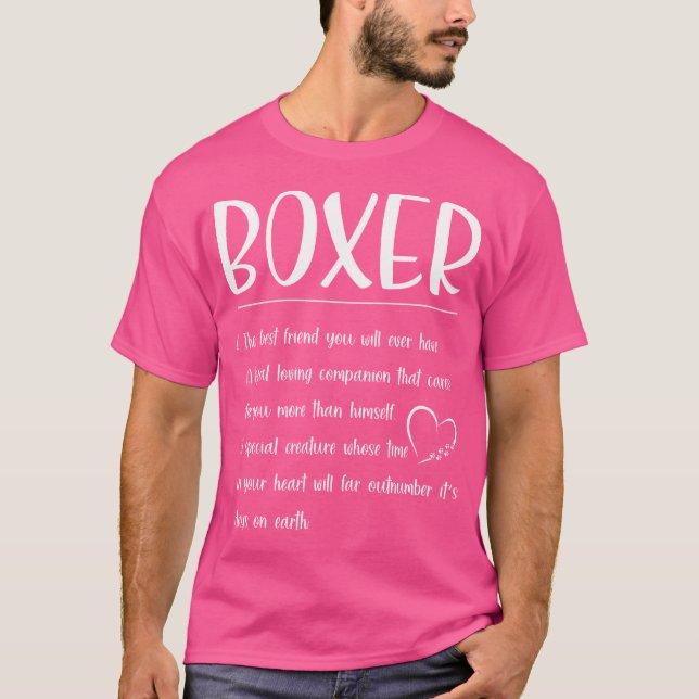 Der beste Freund - Definition Boxer T-Shirt (Vorderseite)