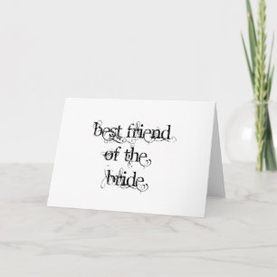 Der beste Freund der Braut Karte