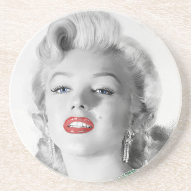 Der beste Freund des Mädchens I Sandstein Untersetzer (Vorne)