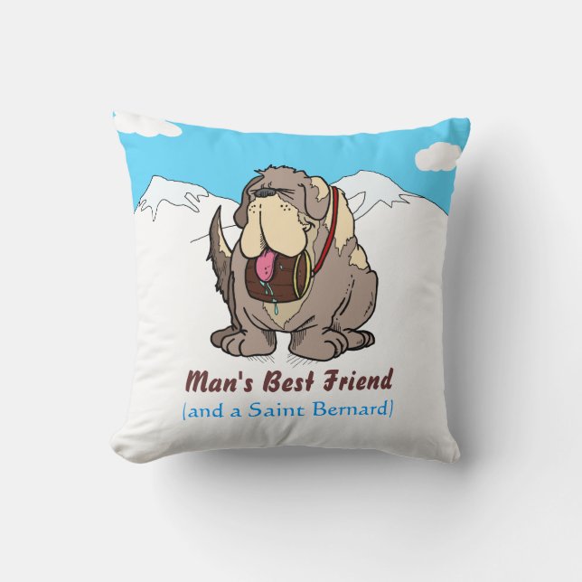 Der beste Freund des Mannes Kissen (Vorderseite)
