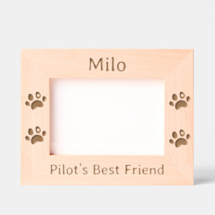 Der beste Freund des Piloten, Niedlich, lustig, Hu Geätzte Rahmen