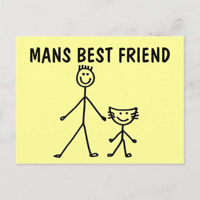 Der beste Freund, die CAT, die Postkarten (Vorderseite)