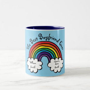 Der beste Freund ever Regenbogen Zweifarbige Tasse