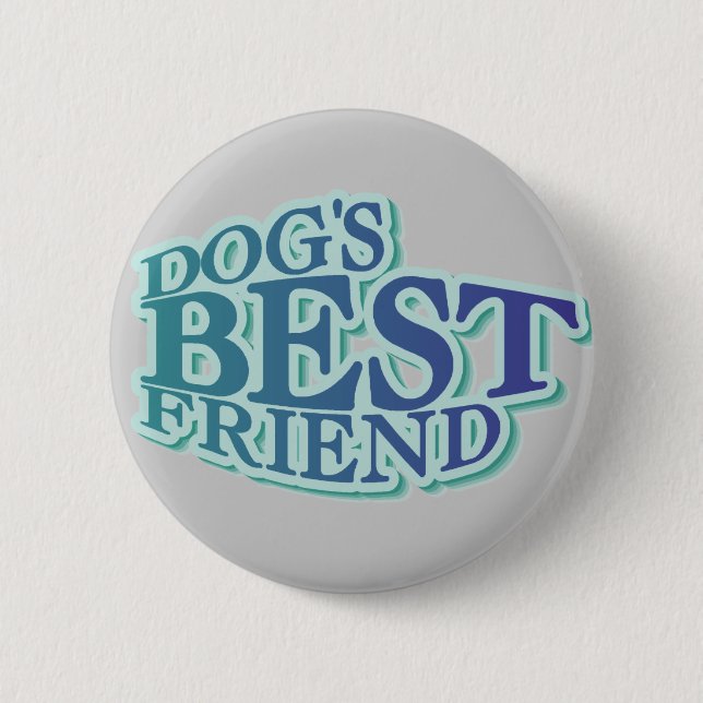 Der beste Freund-T-Shirts und Geschenke des Hundes Button (Vorderseite)