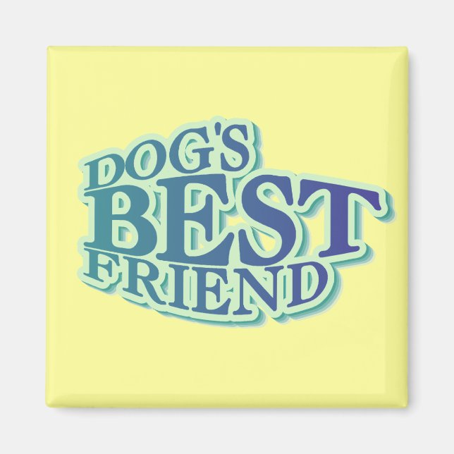 Der beste Freund-T-Shirts und Geschenke des Hundes Magnet (Vorne)