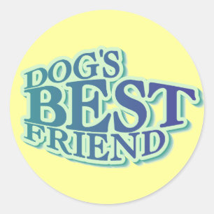 Der beste Freund-T-Shirts und Geschenke des Hundes Runder Aufkleber