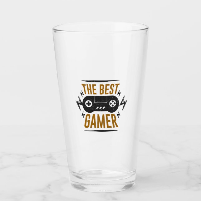 Der beste Gamer Glas (Vorderseite)