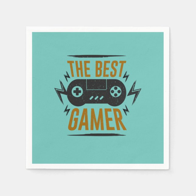 Der beste Gamer Serviette (Vorderseite)