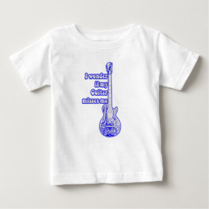 Der beste Gitarrist der Welt. Vintag blau Baby T-shirt
