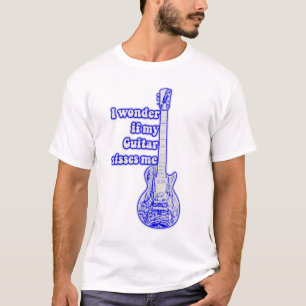 Der beste Gitarrist der Welt. Vintag blau T-Shirt