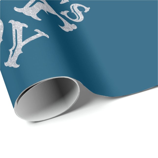 Der beste Glitzer des Vaters in der Silver World Geschenkpapier (Rolleneckpunkt)