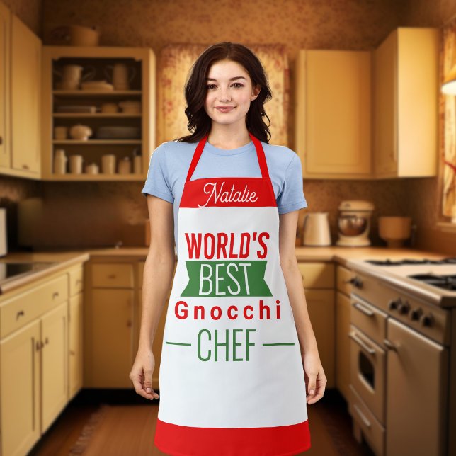 Der beste Gnocchi-Koch der Welt - personalisierte  Schürze (Von Creator hochgeladen)