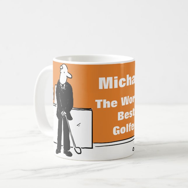 Der beste Golfer des Wortes Tasse (Vorderseite Links)
