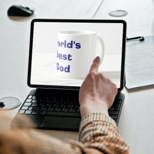 Der beste Gott der Welt witzig Kaffeetasse