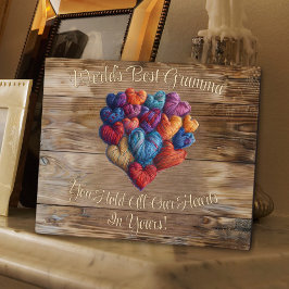 Der beste Gramma-Name der Welt - Personalisiertes Fotoplatte