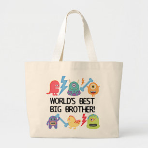 Der beste große Bruder der Monster-Welt Jumbo Stoffbeutel