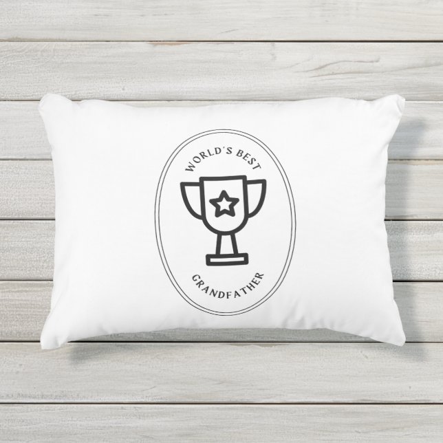Der beste Großvater der Welt Kissen Für Draußen (Vorderseite)