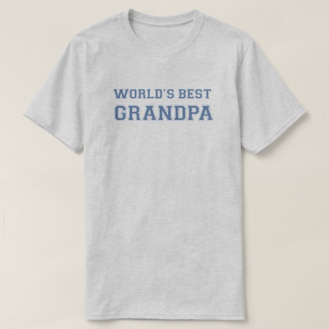 Der beste Großvater der Welt T-Shirt (Design vorne)