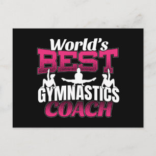 Der beste Gymnastiktrainer der Welt Postkarte