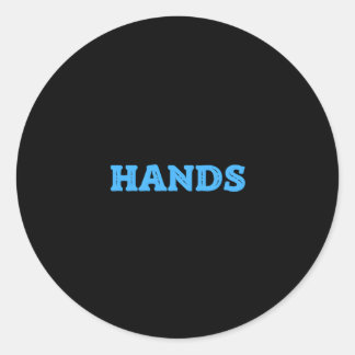 Der beste Handprint des Vaters für den Fallenstell Runder Aufkleber