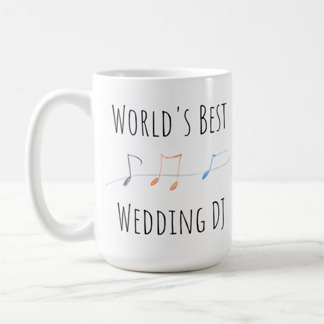 Der beste HochzeitdJ der Welt - Danke, dass du Cof Kaffeetasse (Links)