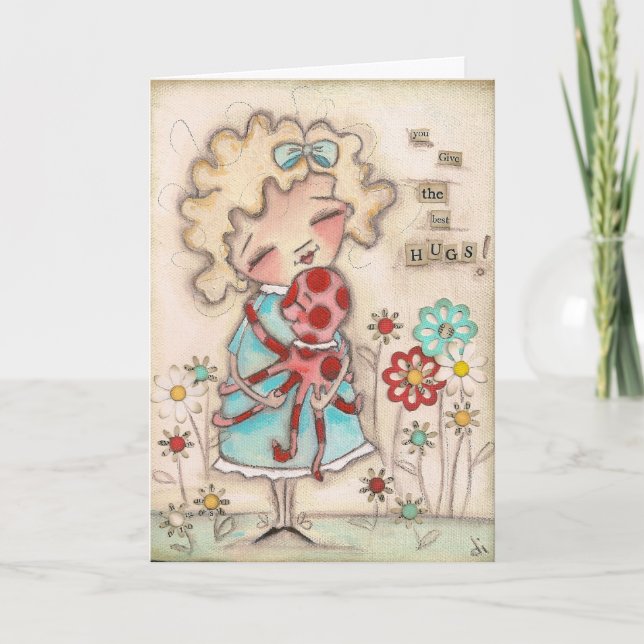 Der beste Hugger - Grußkarte Karte (Vorderseite)