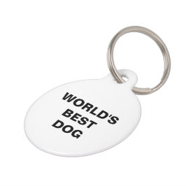 Der beste Hund der Welt Haustiermarke