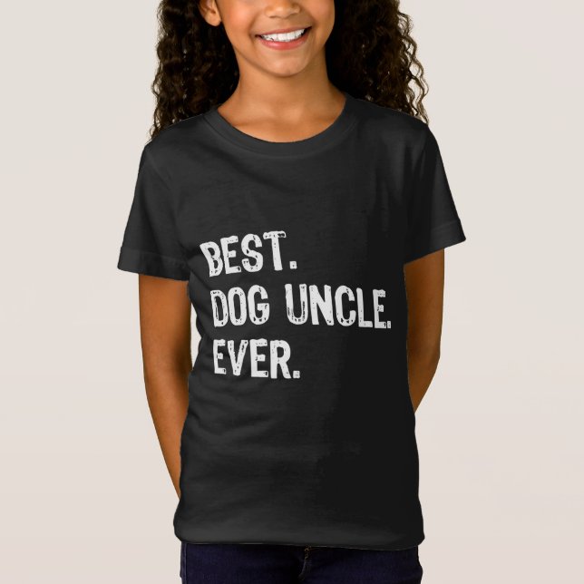Der beste Hund Onkel je lustiges Geschenk Vater Ta T-Shirt (Vorderseite)