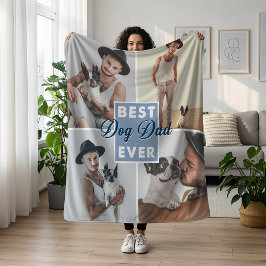 Der beste Hund-Vater aller Zeiten Vatertag Bester  Fleecedecke