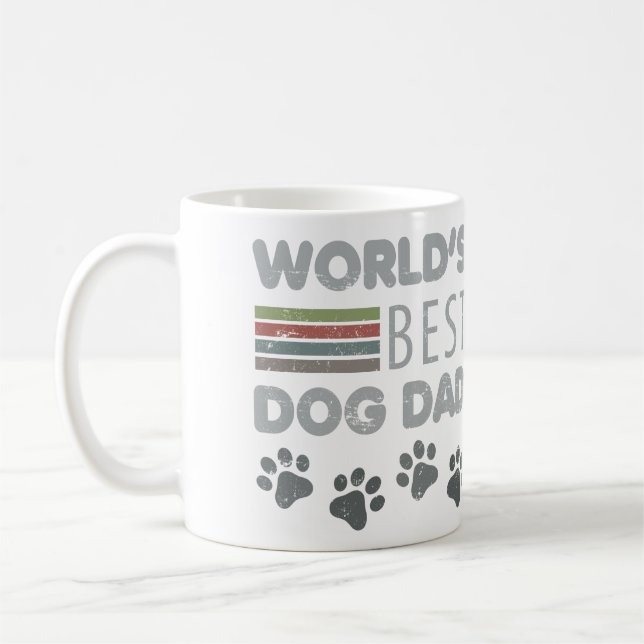 Der beste Hund-Vater der Welt Kaffeetasse (Links)