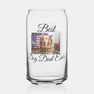Der beste Hund-Vater fügt je den Namen des Tieres Dosenglas