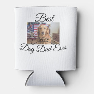 Der beste Hund-Vater fügt je den Namen des Tieres Dosenkühler