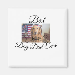 Der beste Hund-Vater fügt je den Namen des Tieres  Magnet