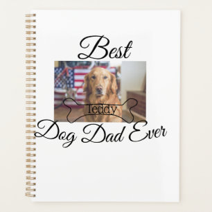 Der beste Hund-Vater fügt je den Namen des Tieres Planer