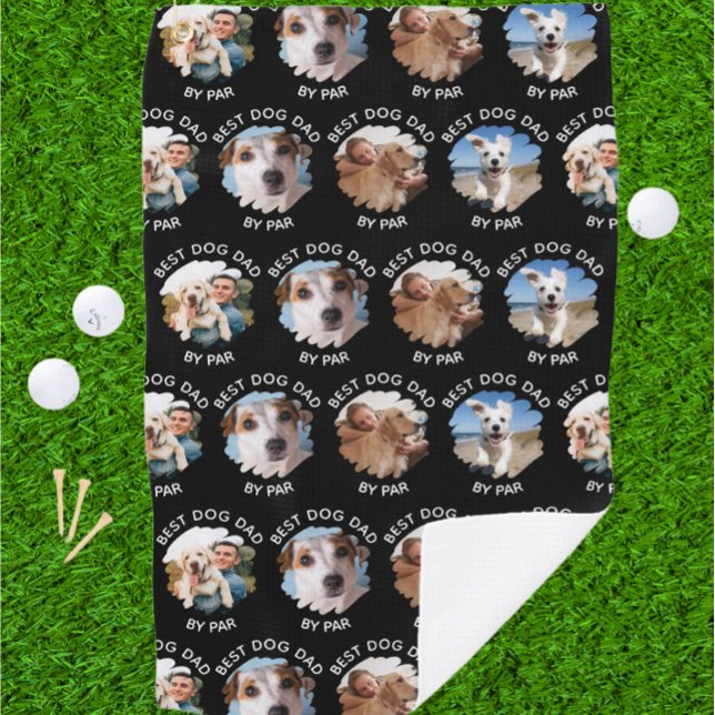 Der beste Hund-Vater für die gleiche Stufe mit dem Golfhandtuch (Von Creator hochgeladen)