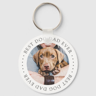 Der beste Hund-Vater je Elegantes einfaches, benut Schlüsselanhänger
