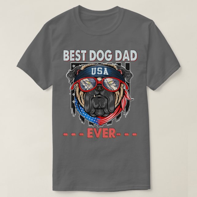 Der beste Hund Vater je Funny Dog Daddy Lover Vate T-Shirt (Design vorne)