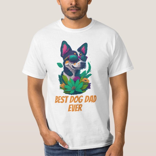 Der beste Hund-Vater je T - Shirt - Gaumenfreude (Vorderseite)