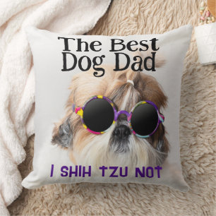 Der beste Hundedad Shih Tzu Not Vathage Day Kissen