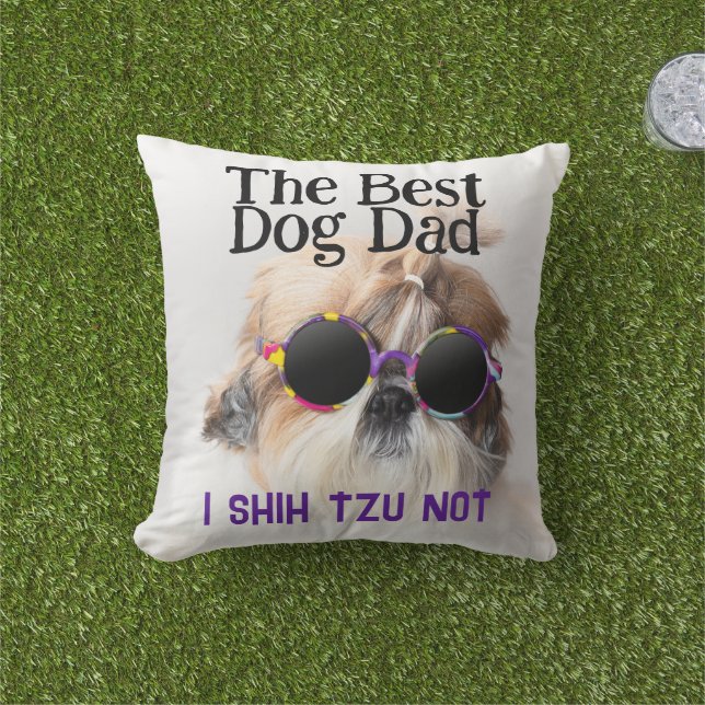 Der beste Hundedad Shih Tzu Not Vathage Day Kissen (Golfball-Marker)