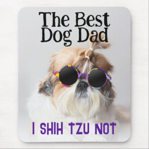 Der beste Hundedad Shih Tzu Not Vathage Day Mousepad