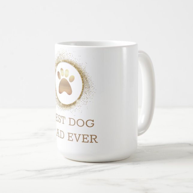 Der beste Hundedame der Welt mit der eleganten Gol Kaffeetasse (VorderseiteRechts)