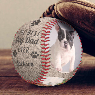 Der beste Hundepapa aller Zeiten Pfotenabdruck Hau Baseball