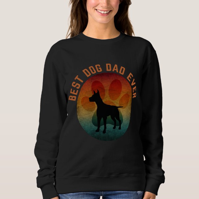 Der beste Hundevater Sweatshirt (Vorderseite)