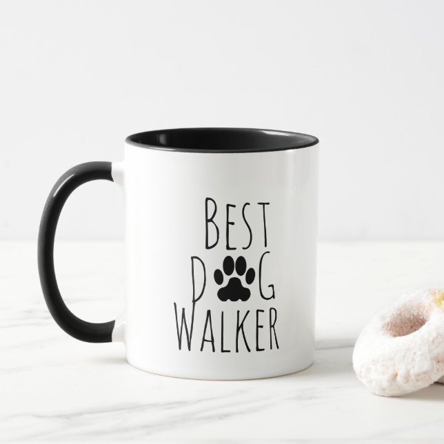 Der beste Hundewanderer aller Zeiten. Tasse (Mit Donut)