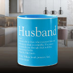 Der beste Husband der Welt definiert Sky Blue Zweifarbige Tasse<br><div class="desc">Personalisieren Sie für Ihren besonderen Ehemann ein einzigartiges Geschenk für Geburtstage,  Jahrestage,  Hochzeiten,  Weihnachten oder jeden Tag,  den Sie gewollt haben,  um zu zeigen,  wie viel er Ihnen bedeutet. Eine perfekte Art,  ihm zu zeigen,  wie phantastisch er jeden Tag ist. Entwickelt von Thisisnotme©</div>