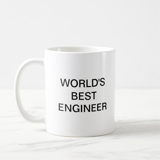 Der beste Ingenieur der Welt Kaffeetasse (Links)