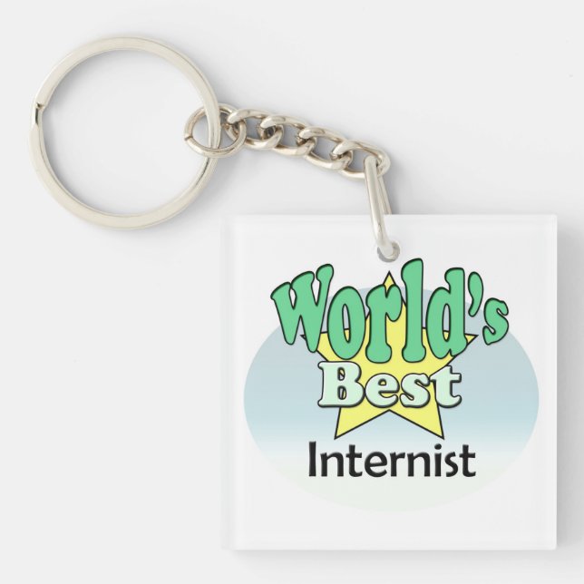 Der beste Internist der Welt Schlüsselanhänger (Vorderseite)