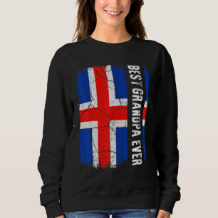 Der beste isländische Großvater je isländischer Fl Sweatshirt