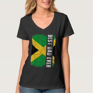 Der beste jamaikanische Vater je Jamaika Flag Dadd T-Shirt